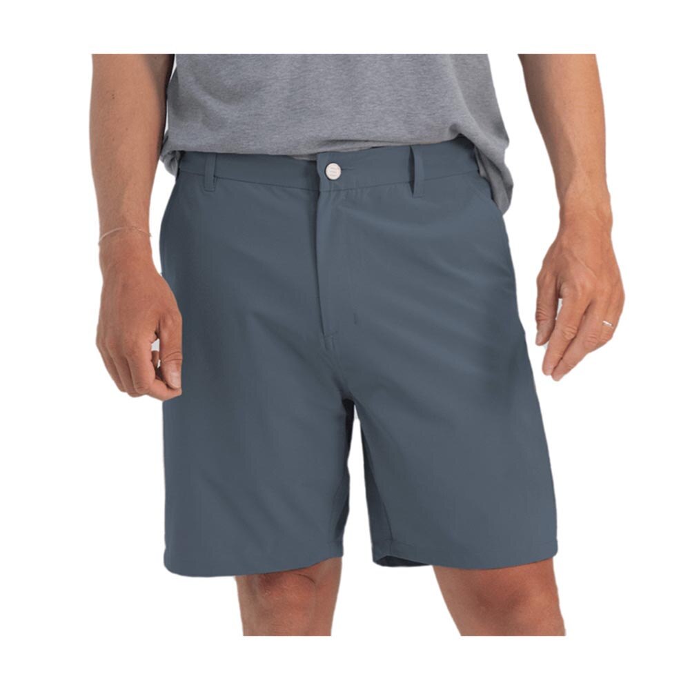 Free Fly Apparel Hybrid Short II 7" Inseam Men's in Blue Dusk